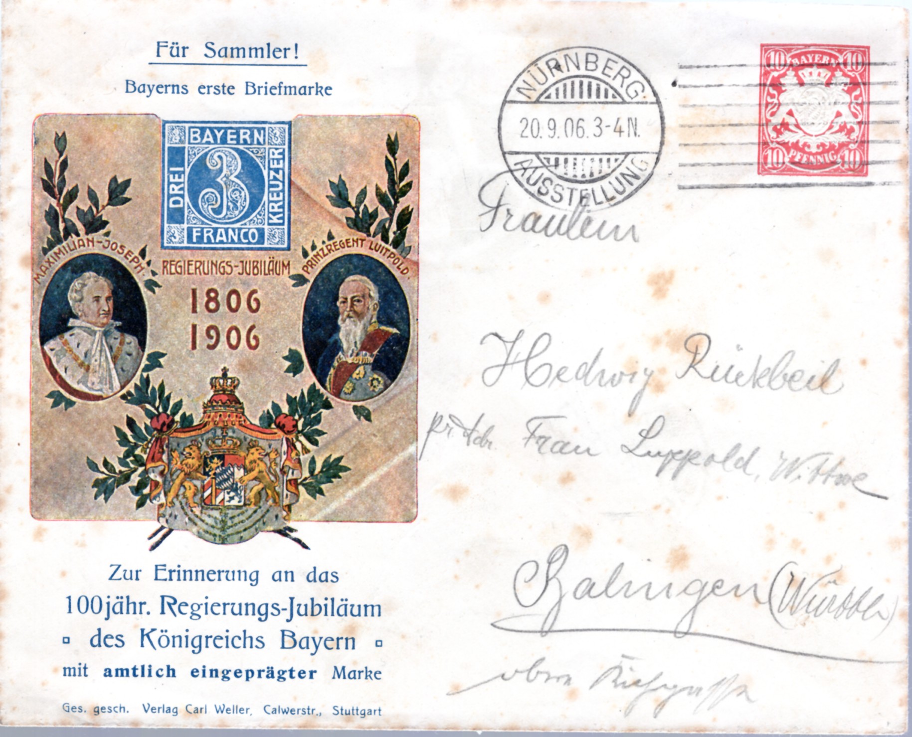 10 Pfg Bayern Privatganzsache