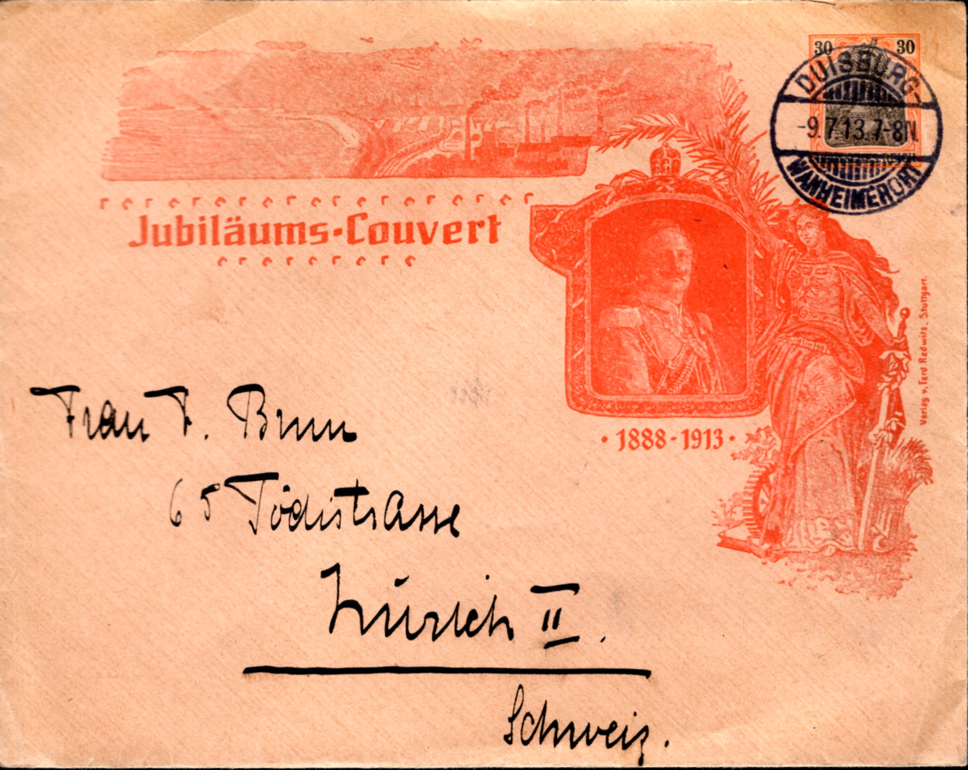 30 Pfg Germania Privatganzsache