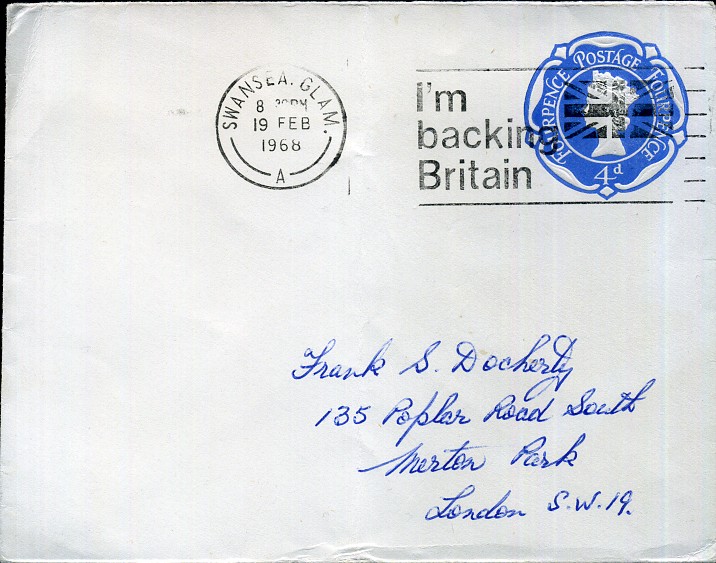 I'm backing Britain - Maschinenwerbestempel - Swansea