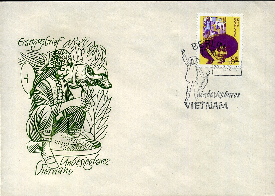 unbesiegbares Vietnam - Sonderstempel - Berlin