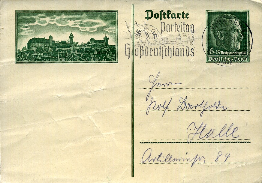 Parteitag Großdeutschlands - Maschinenwerbestempel - Nürnberg