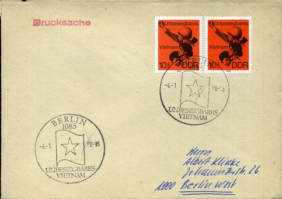 unbesiegbares Vietnam - Marke, Stempel - Berlin