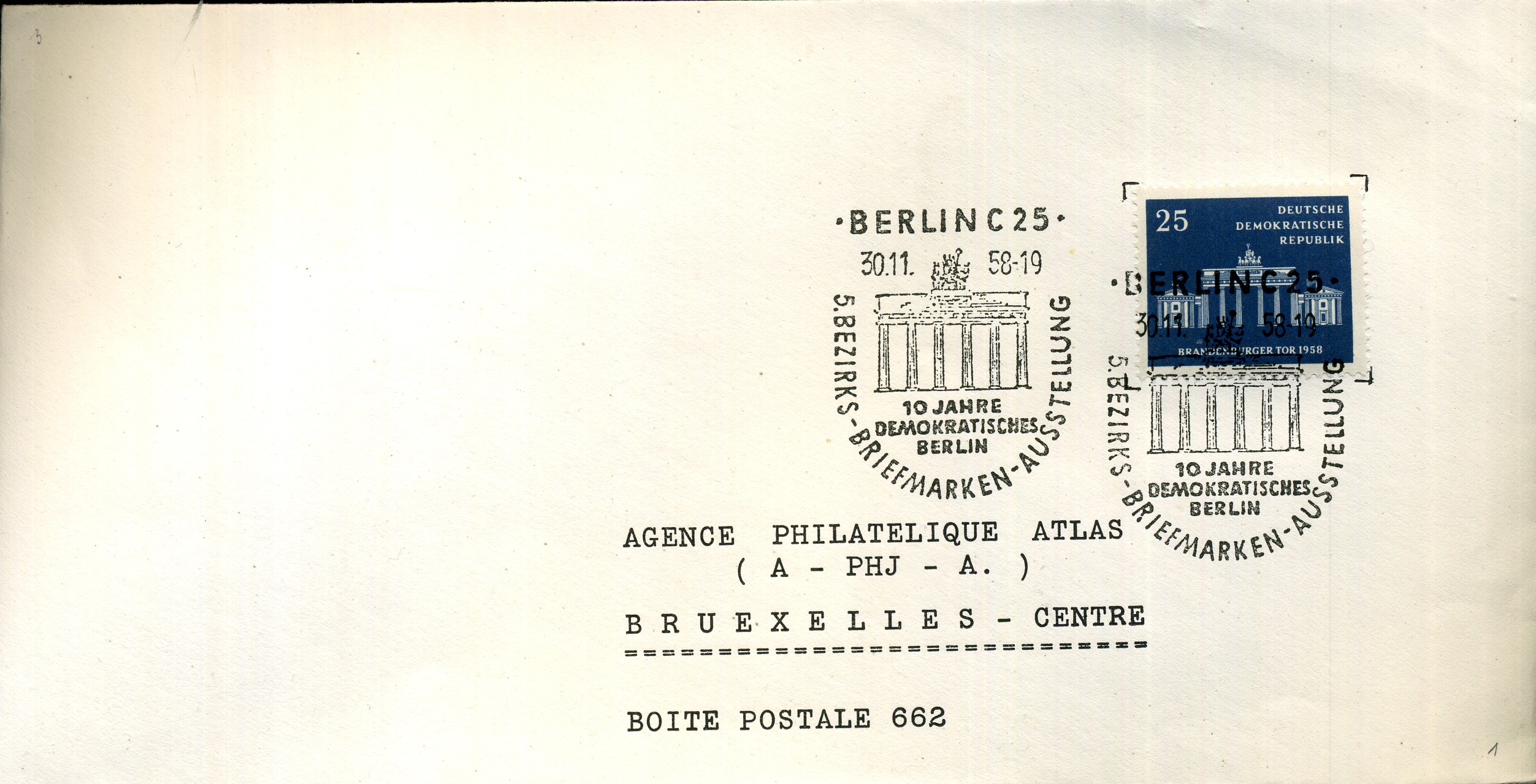 10 Jahre Demokratisches Berlin - Sonderstempel - Berlin